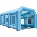 Cabina de vopsit, gonflabila, Vevor, 2 x suflante, 330 / 1100W, dimensiune exterioara 8 x 4.5 x 3 m