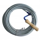 Cablu (sarpe) spirala pentru desfundat tevi de scurgere, Strend Pro KPZ20, lungime 20 m, cap 2.5cm