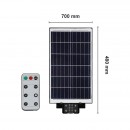 Lampa solara led Osram, 1000 W, 1600 lm, senzor de miscare, Telecomanda, IP66, dimensiune 700 x 480 x 80 mm
