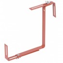 Set 2 suporturi metalice pentru balustrade Strend Pro Brown, reglabile, maro 