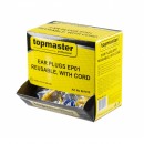 Set 50 dopuri antifoane Topmaster EP01 reutilizabile cu snur
