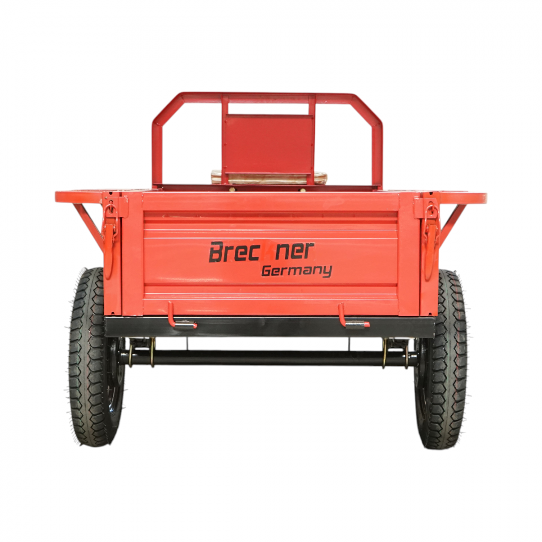 Remorca motocultor 500kg, basculabila manual, bena 1400x800x300mm, roti ...