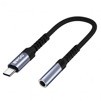 ADAPTOR AUDIO USB-C - JACK 3.5MM - NEGRU