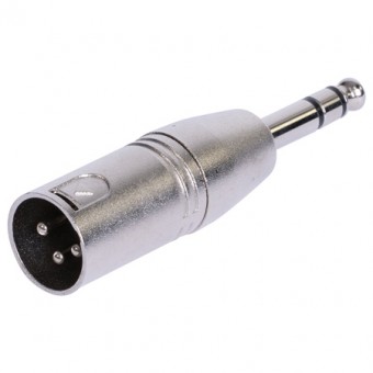 ADAPTOR XLR TATA - JACK 6.35 TATA STEREO METAL