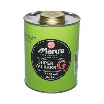 Adeziv vulcanizare petice radiale anvelope Super Valcarn G 1400g Maruni made in Japan