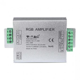 AMPLIFICATOR BANDA LED RGB 12V - 144W / 24V - 288W 12A