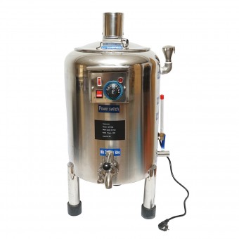 Aparat automat de pasteurizare din inox pentru lapte, sucuri, capacitate 20L, 305x350x300mm