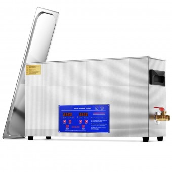 Aparat de curatat cu ultrasunete, Capacitate 10 l, 300W, frecventa ultra-înalta 40 kHz, Cosuri si camera interioare, Inox, 0 la 80°C