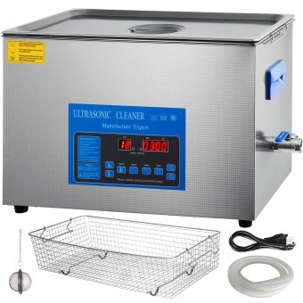 Aparat de curatat cu ultrasunete, Capacitate 22 l, 200W, frecventa ultra-inalta 40 kHz, Inox, 0-80℃, 8 traductoare