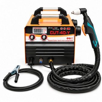 Aparat de taiere cu plasma tip invertor 40A, 220V, grosime 1-8mm, compresor aer incorporat, afisaj digital CUT40-Y Breckner Germany