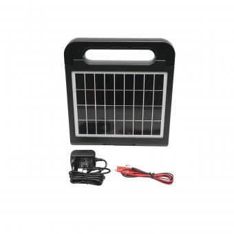 Aparat generator de impulsuri 1 Joule 5km, 220V cu panou solar 5W 9V si baterie 6V 7Ah Breckner Germany