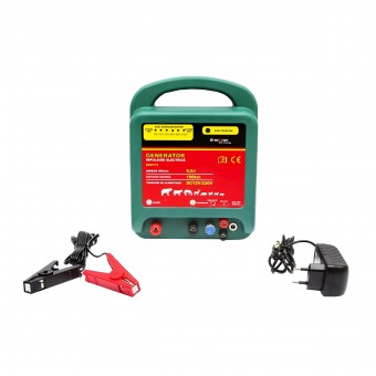 Aparat generator de impulsuri DC12/220V 6.5 Joule, 100Km pentru gard electric Breckner Germany