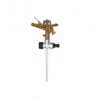 Aspersor pulsator cu rotatie 360⁰, Strend Pro DY1023, zinc si alama, 530 mp