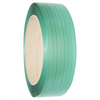Banda de legat PET poliester, 19x0,8mm, verde, rola 1000m Breckner Germany