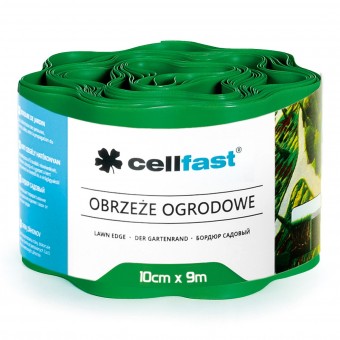 Banda pentru delimitare gazon Cellfast, inaltime 100mm, Lungime 9m, Verde