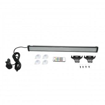 Bara LED RGB cu ventuze, 18W, 12-36V cu telecomanda, bluetooth, aplicatie LED LAMP 520x45x40mm