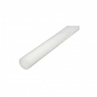 Bara poliamida PA6 alba 1000x60mm 3.6Kg