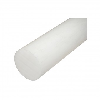 Bara poliamida, polioximetilena-poliacetal POM alba 1000x100mm 11.59 KG