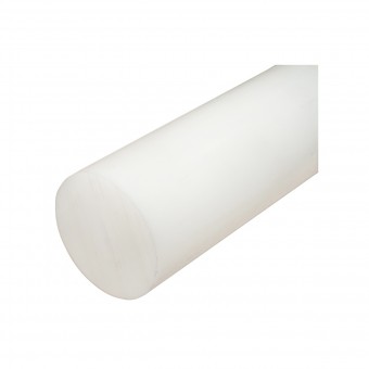 Bara poliamida, polioximetilena-poliacetal POM alba 1000x80mm 7.65 KG