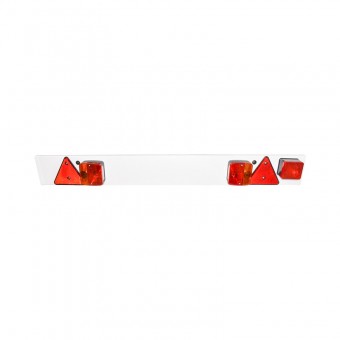 Bara remorca 1220mm, 2x lampa, 1x lampa ceata, 2x triunghi reflectorizant, cablu 6m si priza 7 pini 12V