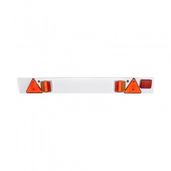 Bara remorca 1220mm, 2x lampa LED, 1x lampa ceata LED, 2x triunghi reflectorizant, cablu 6m si priza 7 pini 12/24V