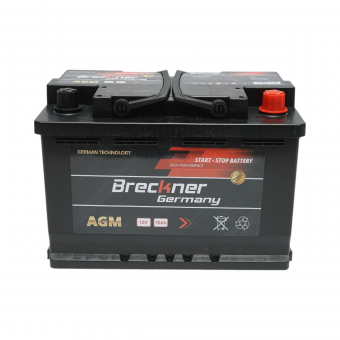 Baterie auto AGM start-stop 12V/70Ah, 700A la pornire 275x175x195mm Breckner Germany