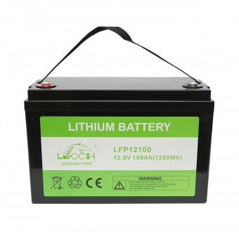Baterie Li-ion LiFePO4 12.8V 100Ah (1280Wh) LFP12100 pentru sisteme solare 330x173x212mm IP65 Leoch Battery