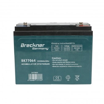 Baterie sistem solar cu gel 12V 20Ah 20HR 181x77x167 FC12-20 Breckner Germany