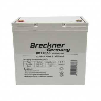 Baterie sistem solar cu gel 12V 50Ah 20HR 242x148x240mm FCG12-50 Breckner Germany