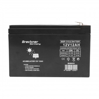 Baterie stationara 12v, 12AH 150x100x95mm Breckner Germany