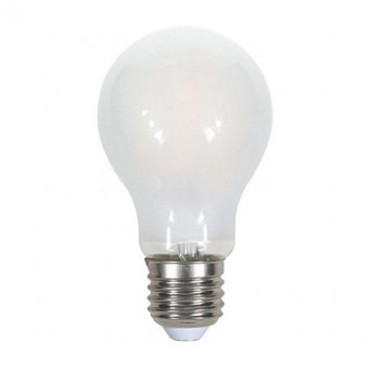 BEC LED A60 E27 5W CU FILAMENT 2700K ALB CALD STICLA MATA