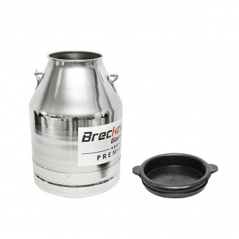 Bidon de inox cu capac pentru lapte 30L aparat de muls vaci Breckner Germany