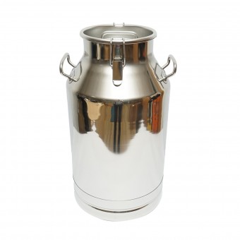 Bidon de inox pentru lapte cu capac 40L aparat de muls vaci Breckner Germany