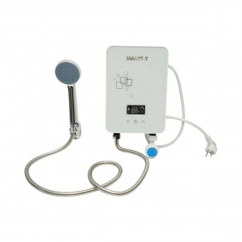 Boiler electric instant apa calda cu dus 220V, 5500W, afisaj digital 30-55°C IPX4
