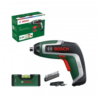 Bosch  IXO 7 Surubelnita electrica USB, 3.6V, 2Ah + nivela + 10biti - 4053423247305