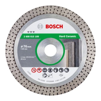 Bosch Disc diamantat Best for Ceramic, 1.5x10x76mm - 3165140918428