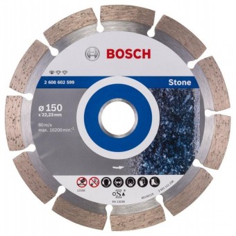 Bosch Disc diamantat Standard for Stone 150x22,23x2x10mm - 3165140581059