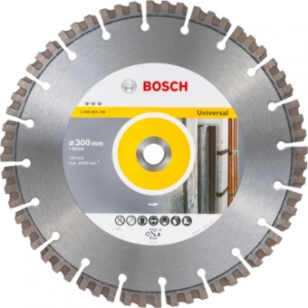 Bosch Disc diamantat universal Best, 300x20x15 mm - 3165140780964