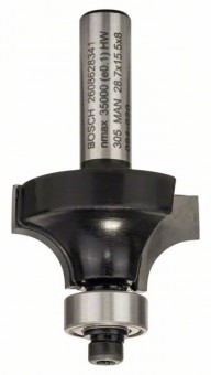 Bosch Freza de rotunjit, 8mm, R1 8mm, L 15,2mm, G 53mm 8mm, R1 8mm, L 15,2mm, G - 3165140358026