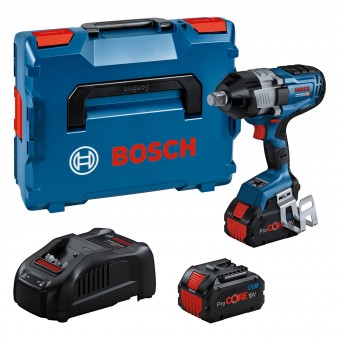 Bosch GDS 18V-1600 HC Masina de insurubat cu percutie + 2xacumulatori Li-ion 18V, 8Ah + incarcator + valiza profesionala - 4053423246377