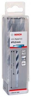 Bosch Set 10 burghie metal HSS PointTeQ, 9.5x81x125mm - 3165140907729
