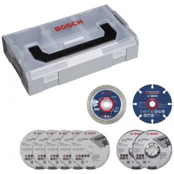 Bosch Set 10 discuri pentru diverse materiale D76mm + Mini L-BOXX - 4059952678290