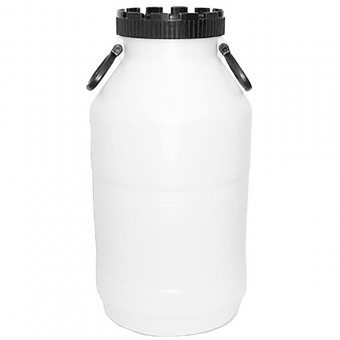 Butoi plastic 20 litri, gura 14,5 cm, alb, HDPE, Strend Pro JPP KOSH-20
