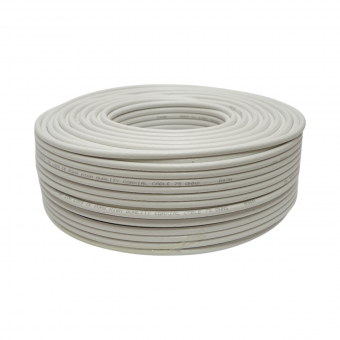 Cablu coaxial cupru 0.7mm RG59/U, 75 ohm 100m/rola Q5+