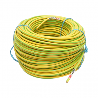 Cablu impamantare cupru 16mm galben-verde MYF H07V-K, izolatie PVC 450/750V 60m/rola