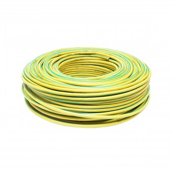 Cablu impamantare din cupru, 100m pentru panouri solare MYF 1x10mm, 450/750V verde galben