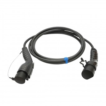 Cablu incarcare 230V, 5M pentru masini electrice, adaptor de la Type 1 la Type 2 (US-EU), 7KW, 32A monofazic
