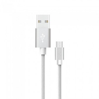 CABLU MICRO USB 1M PLATINUM EDITON - ARGINTIU