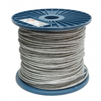 Cablu otel galvanizat fi 4mm, fire 6x7, sarcina maxima 940Kg, greutate 8.4Kg, 150m/rola