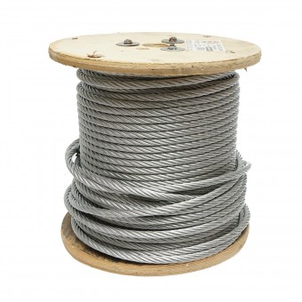 Cablu otel galvanizat fi 8mm, fire 6x19, sarcina maxima 3480Kg, greutate 22Kg, 100m/rola